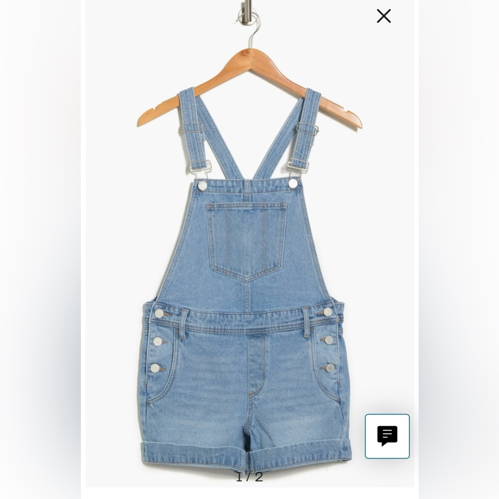 SOLD
 Denim Shortalls (size 28)